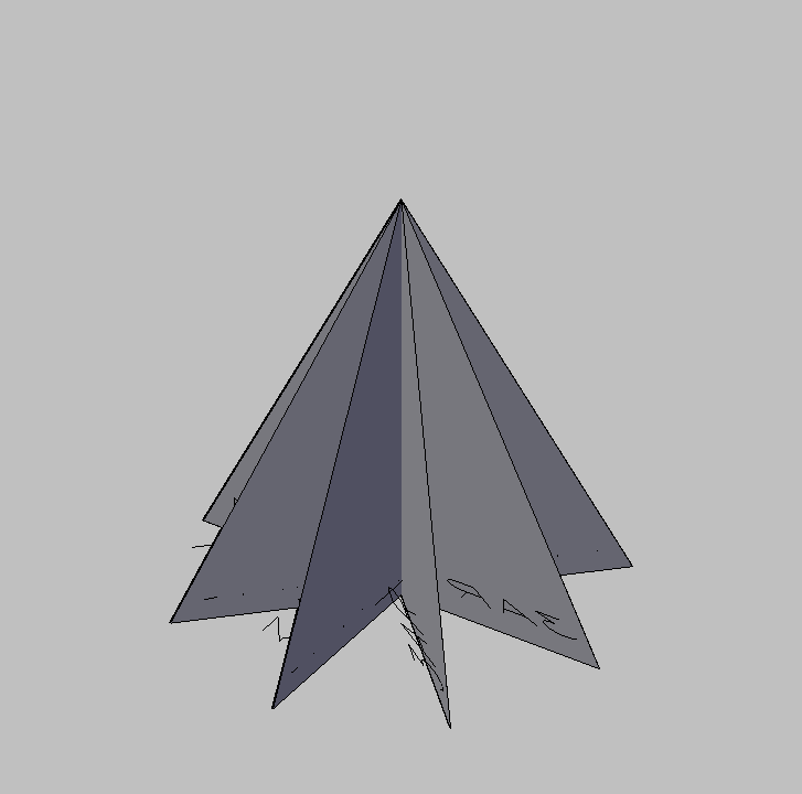 Bloque Autocad Vista de Árbol Pino 29 en 3D